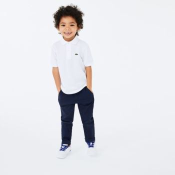 Lacoste Petit Piqué Polo Dětské - Polo Bílé | CZ-c2QUGt